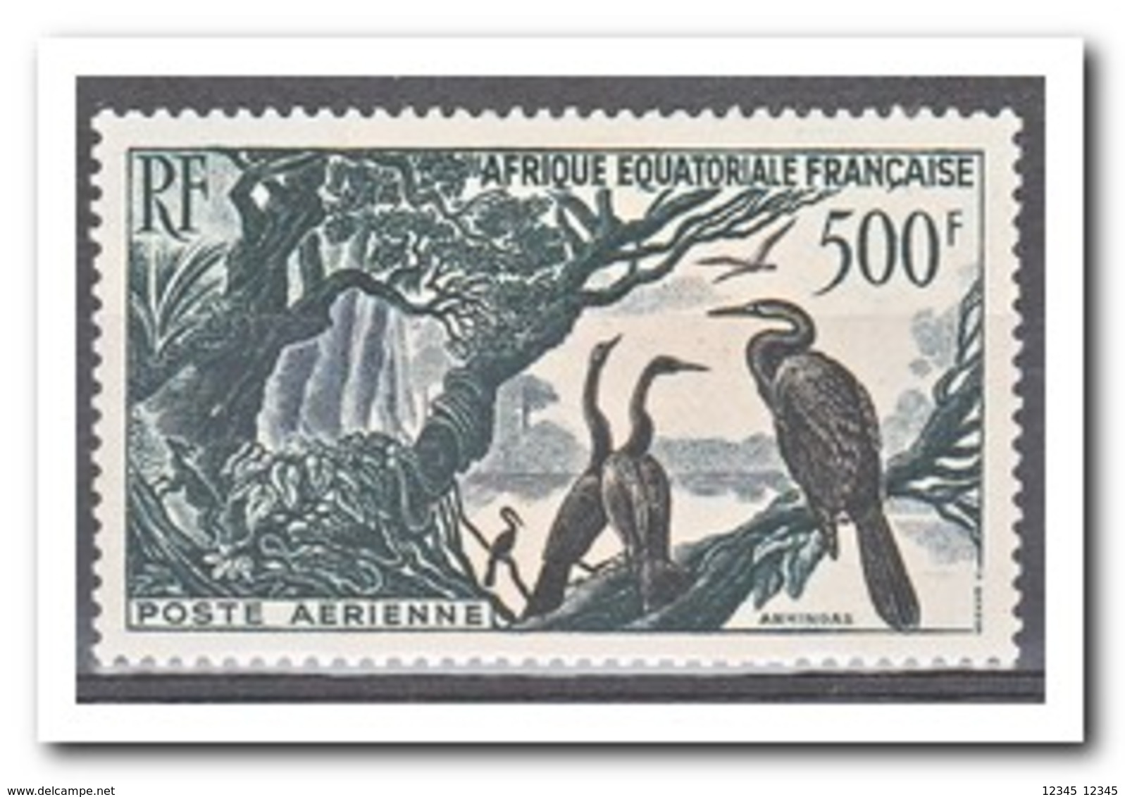 Frans Equatoriaal Afrika 1953, Plakker MH, Birds - Andere & Zonder Classificatie