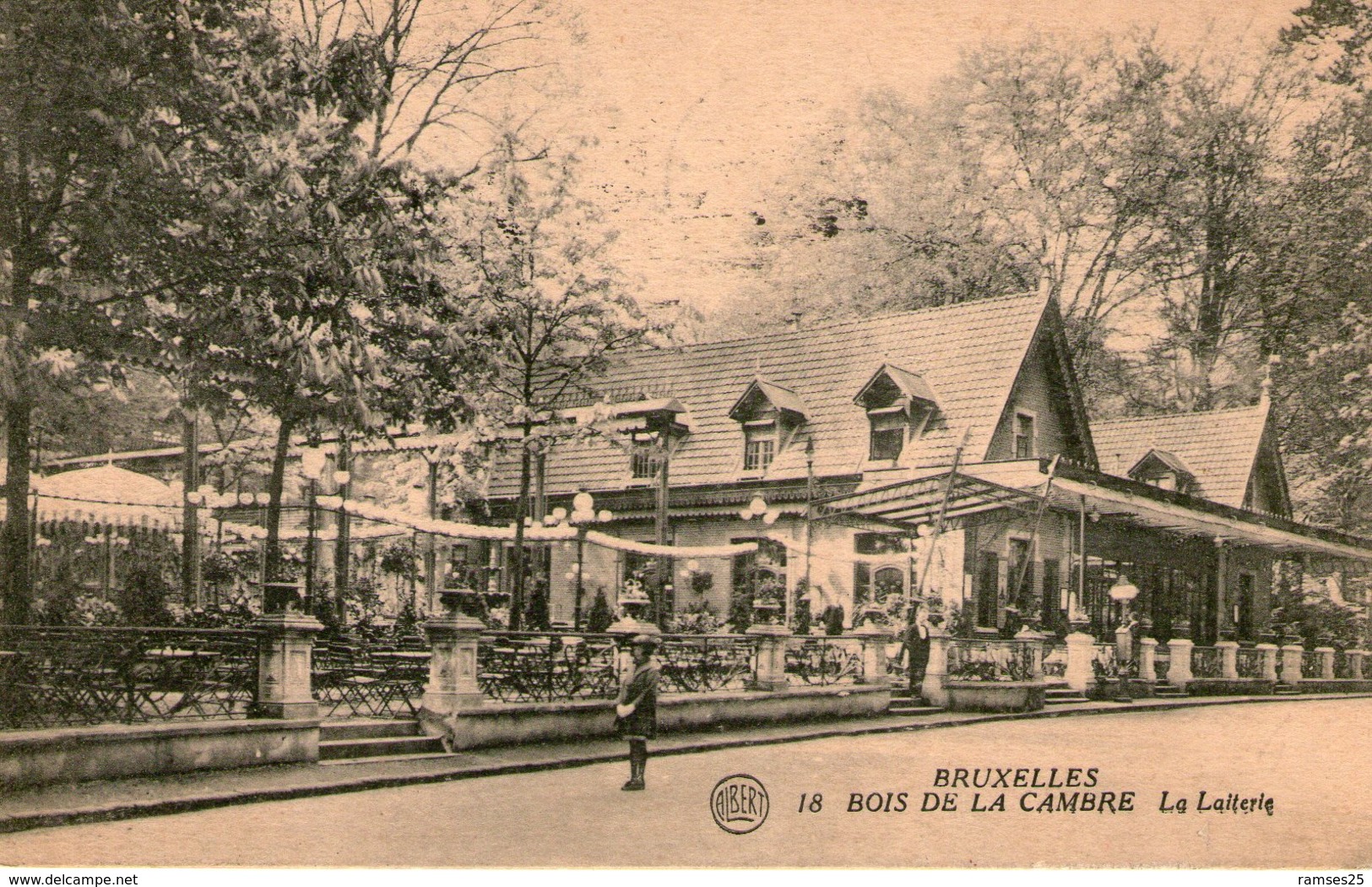 (96)  CPA  Bruxelles  Bois De La Cambre  La Laiterie  (Bon Etat) - Cafés, Hotels, Restaurants