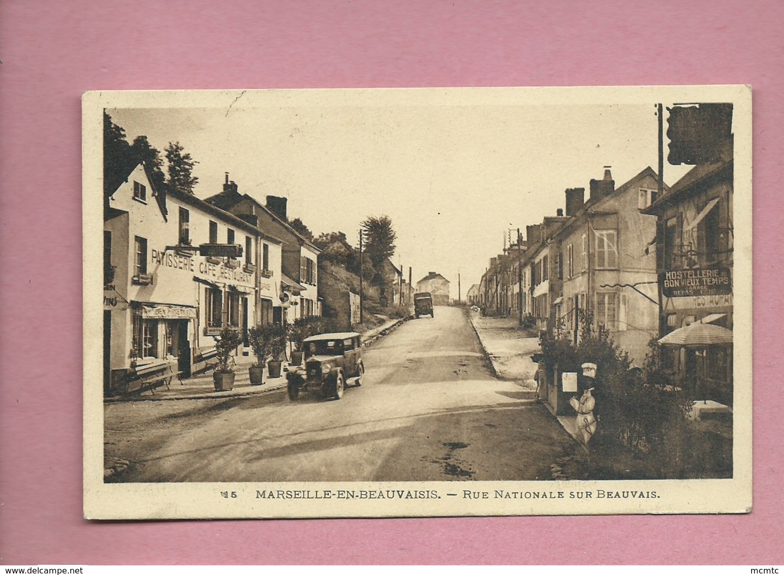 CPA  Abîmée  -  Marseille En Beauvaisis - Rue Nationale Sur Beauvais - Marseille-en-Beauvaisis