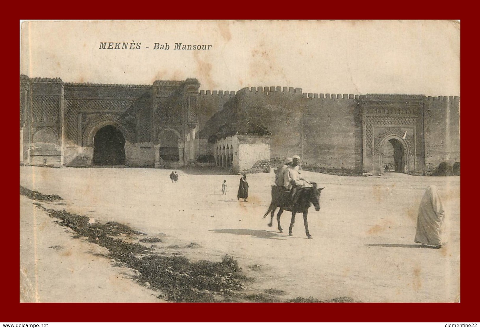 Meknes * Bab Mansour    (scan Recto Et Verso ) - Autres & Non Classés