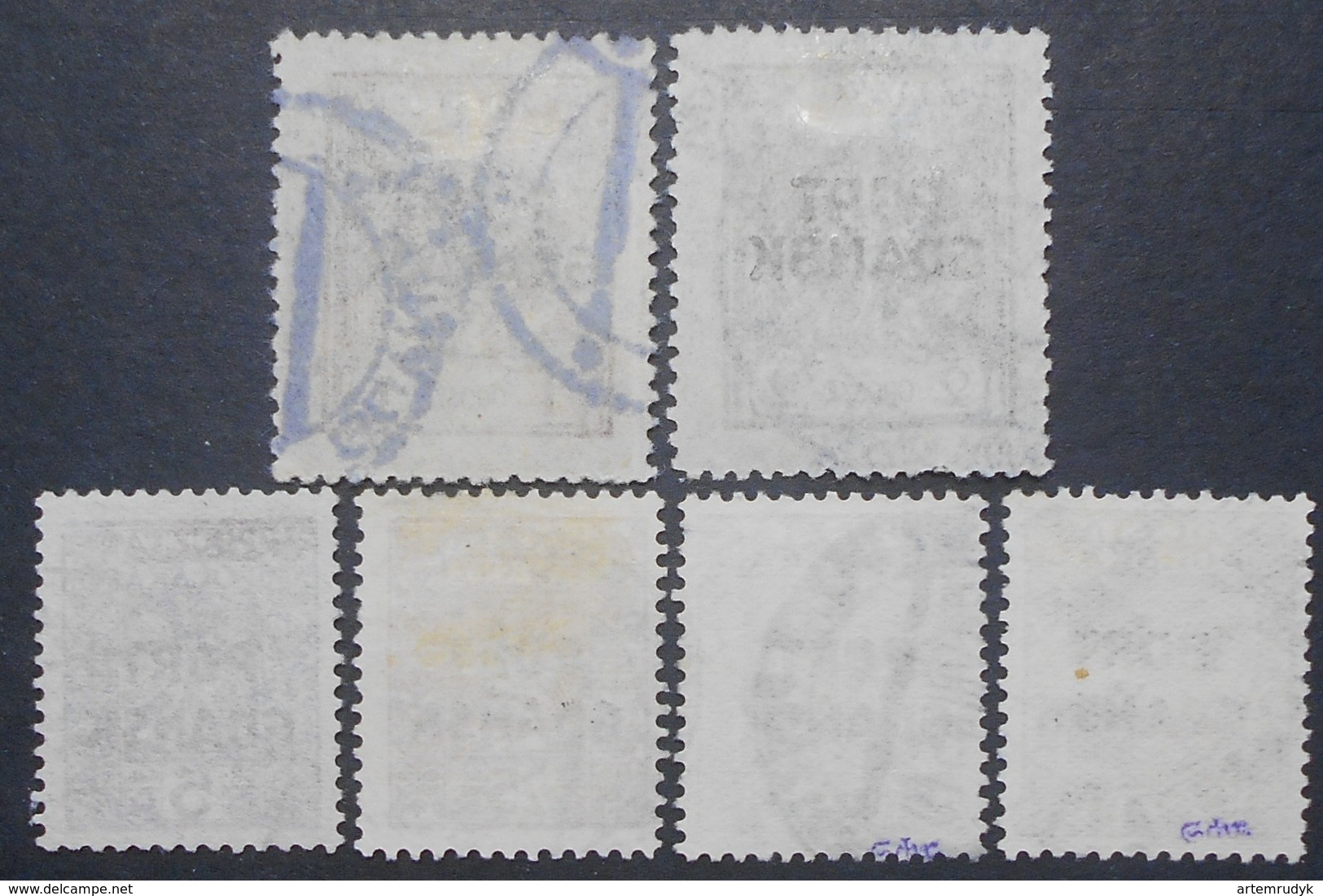 Poland - Port Gdansk 1925-1934 Group Of Stamps, Mi #1, 2, 20, 22, 26, 28, Used, CV EUR 31 - Used Stamps