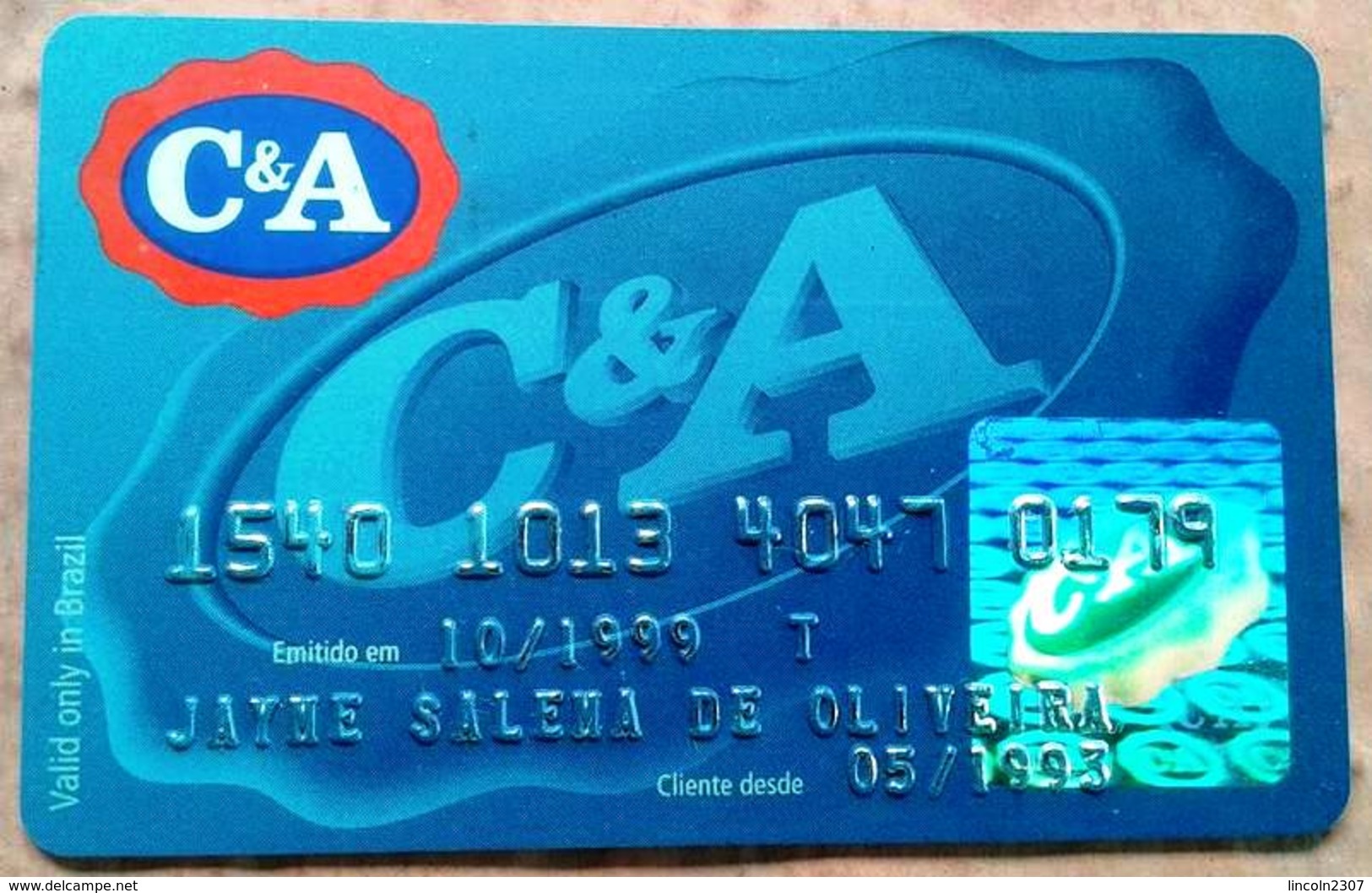 LSJP BRAZIL CREDIT CARD C & A SHOP 10/1999 (2) - Geldkarten (Ablauf Min. 10 Jahre)