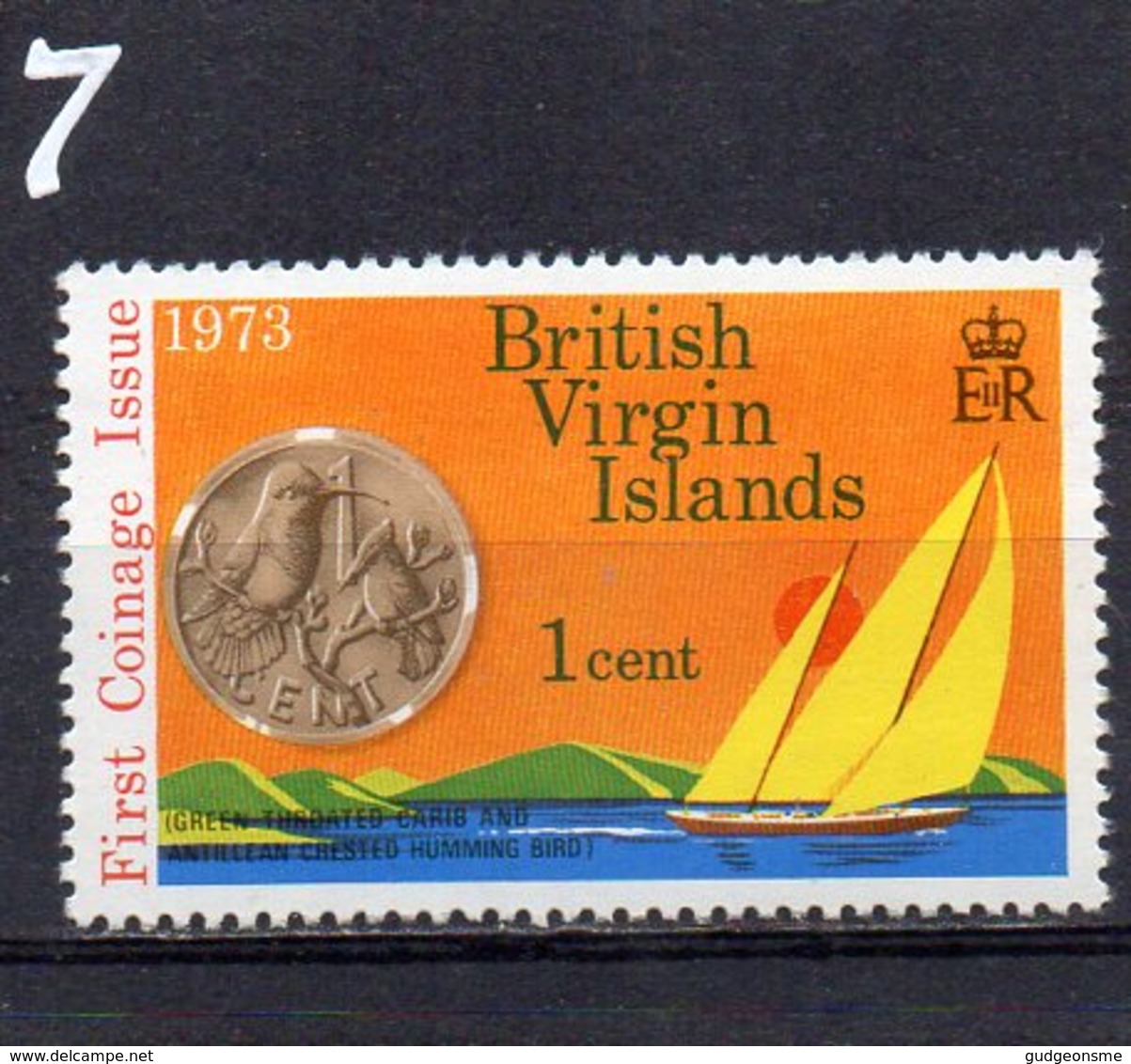 1973 Coinage 1c MNH - British Virgin Islands
