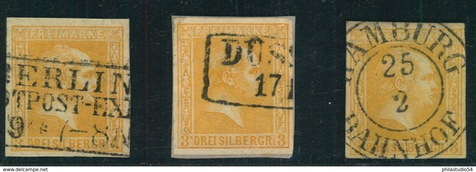 Michelnummer 12, Drei Prachtstücke - Used