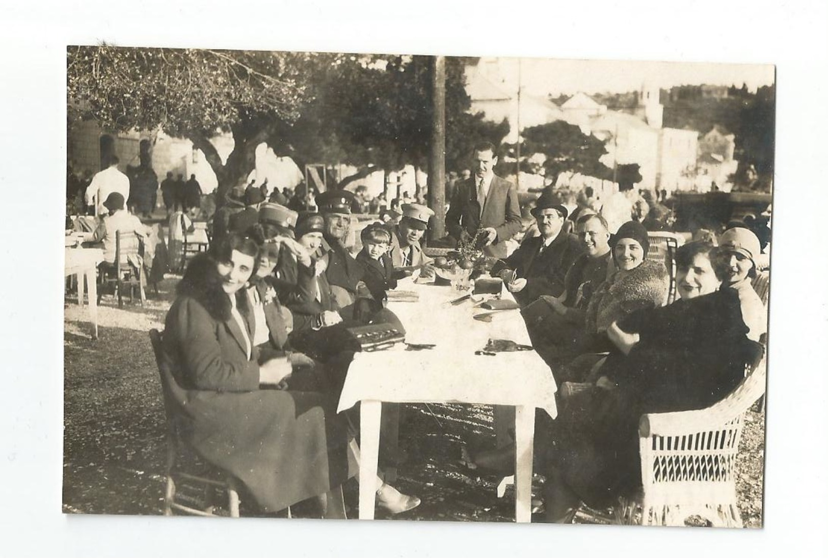 Old Original Photo Croatia - Dubrovnik - CAVTAT - 1930. - Lady Woman Femme Soldier Man Homme Guy - Places