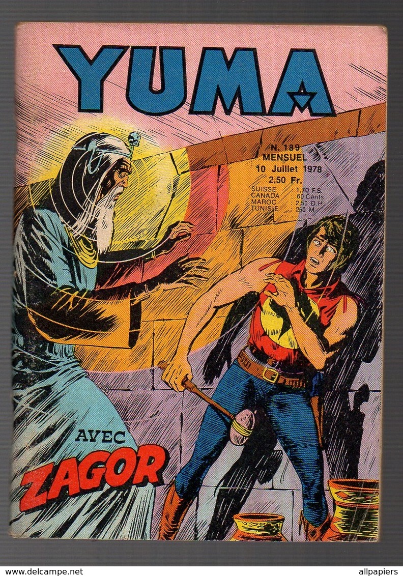 Petit Format Yuma N°189 Zagor Le Réveil De Kandrax - Le Petit Ranger De 1976 - Lug & Semic