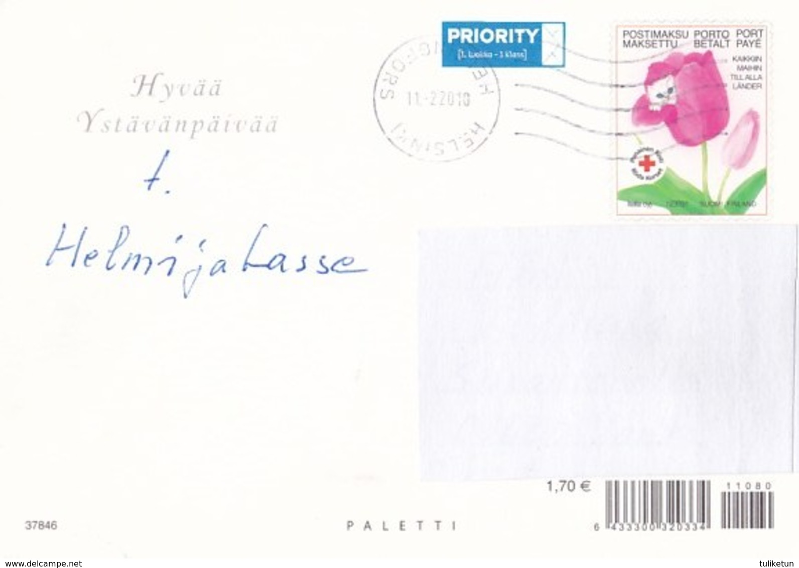Postal Stationery - Flowers - Violets - Red Cross 2010 - Suomi Finland - Postage Paid - Entiers Postaux
