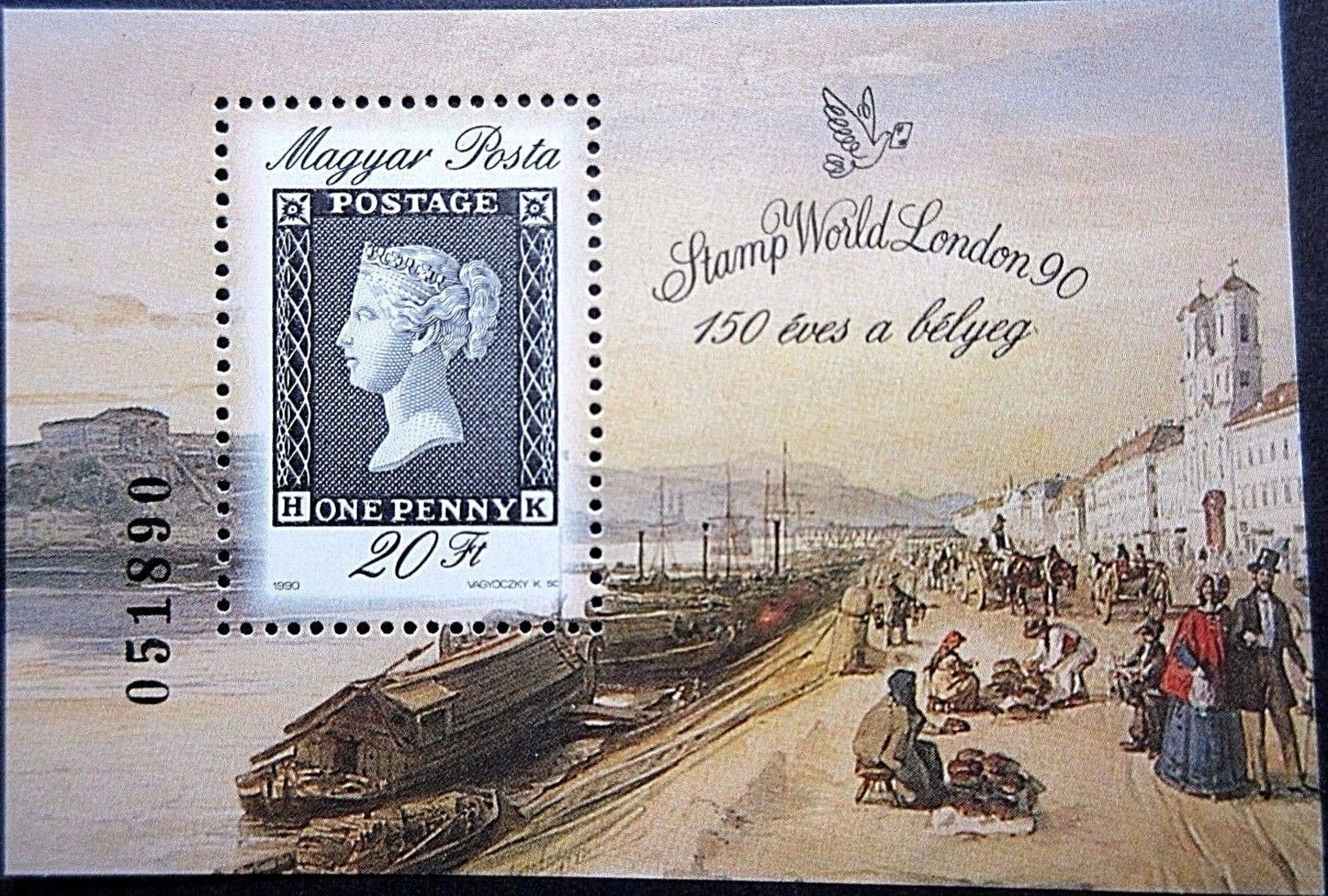 HUNGRIA, 1990, Stamp World London S/S MNH - Nuevos
