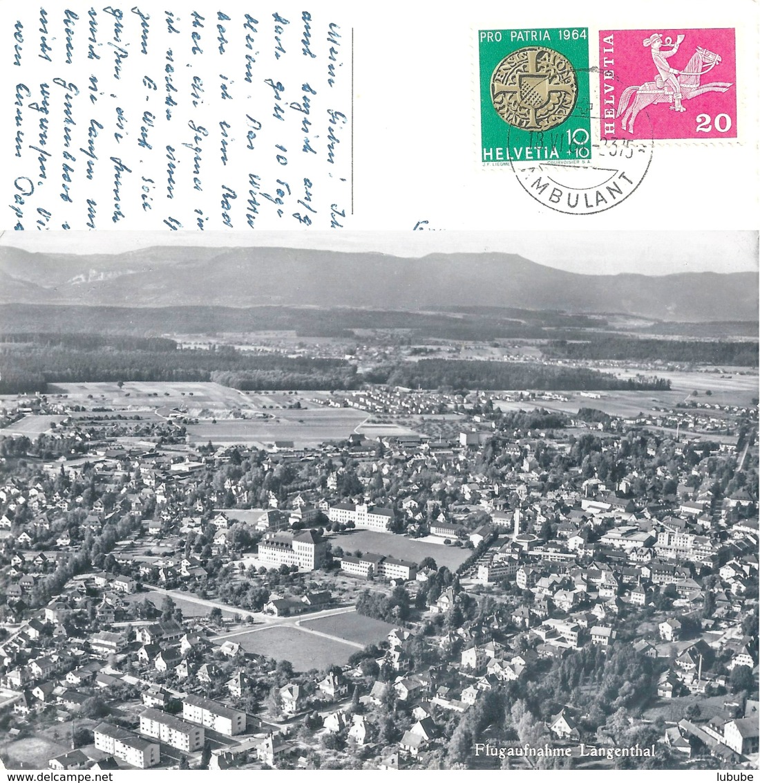 Langenthal - Luftaufnahme         Ca. 1950 - Langenthal