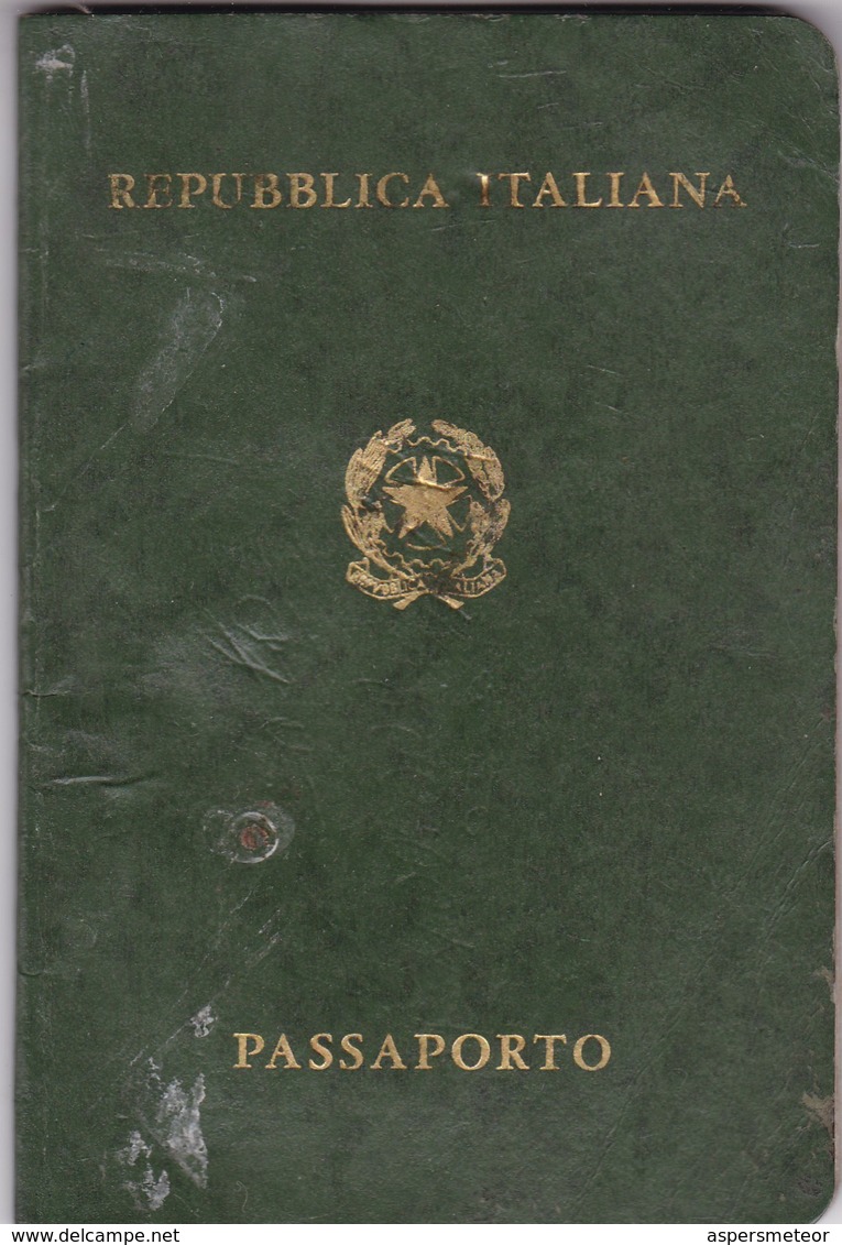 ITALIAN FEMENINO FEMALE YEAR 1976 PASAPORTE PASSPORT REISEPASS PASSAPORTO - BLEUP - Documents Historiques