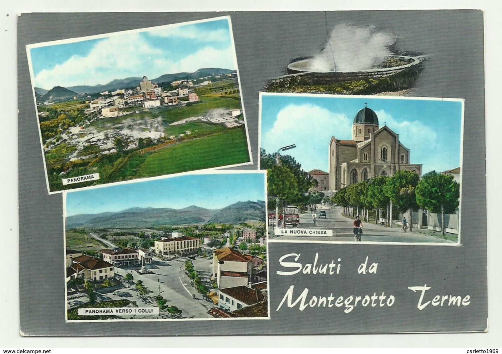 SALUTI DA MONTEGROTTO TERME - VEDUTE    VIAGGIATA  FG - Padova