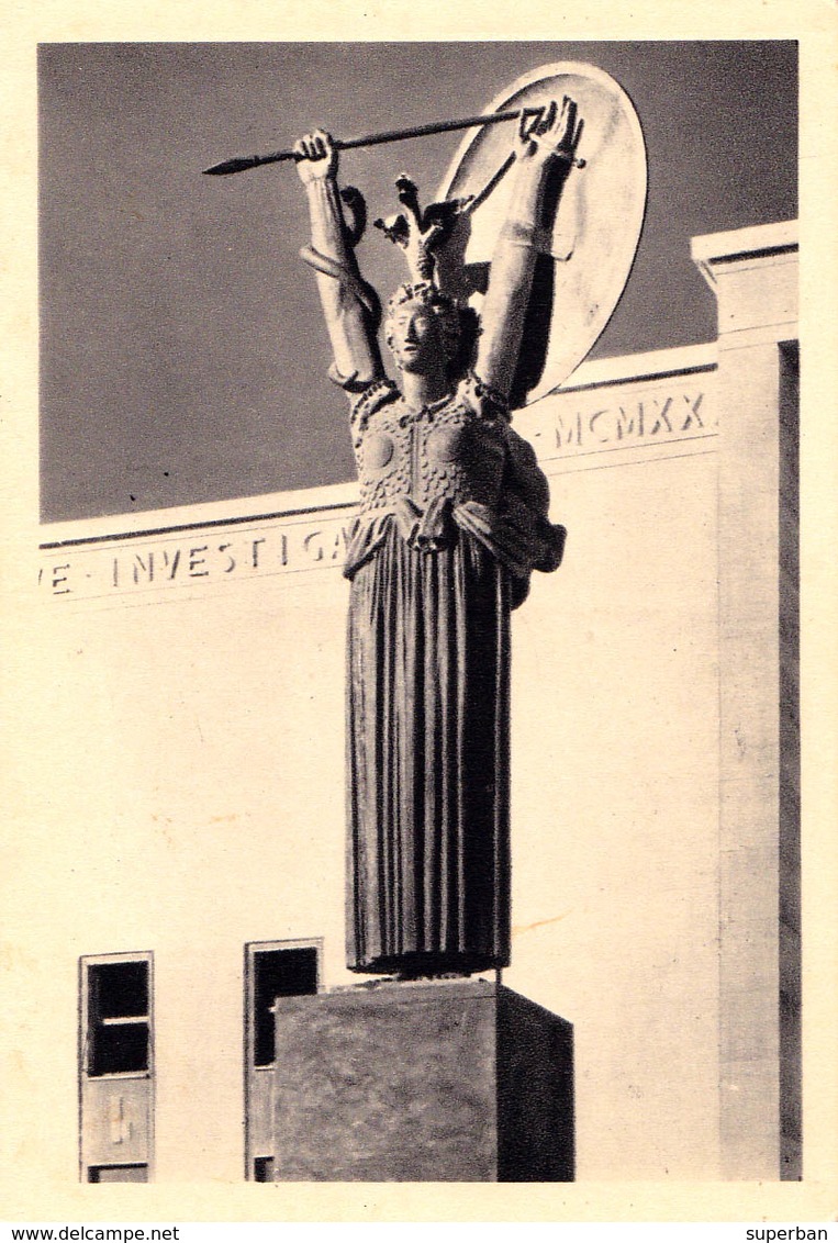 ROMA : CITTÀ UNIVERSITARIA - MINERVA GUERRIERA - ANNÉE / YEAR ~ 1935 - '937 (aa851) - Educazione, Scuole E Università