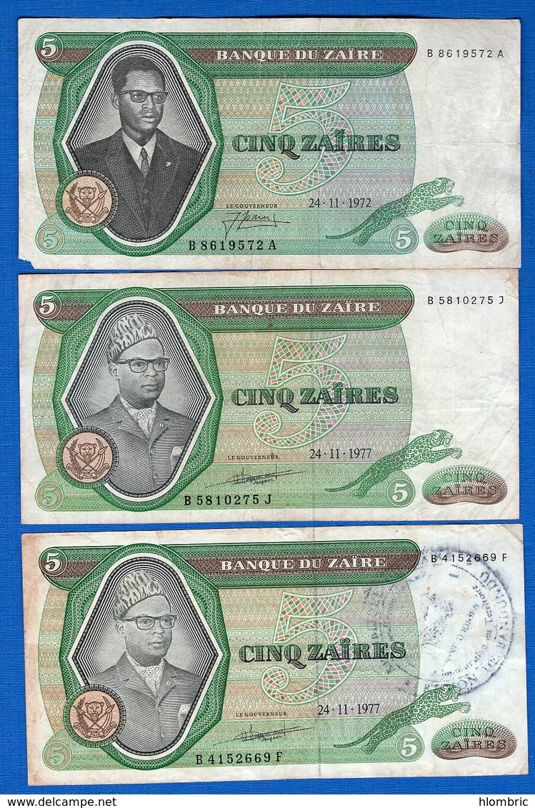 Zaire  3  Billets - Zaïre