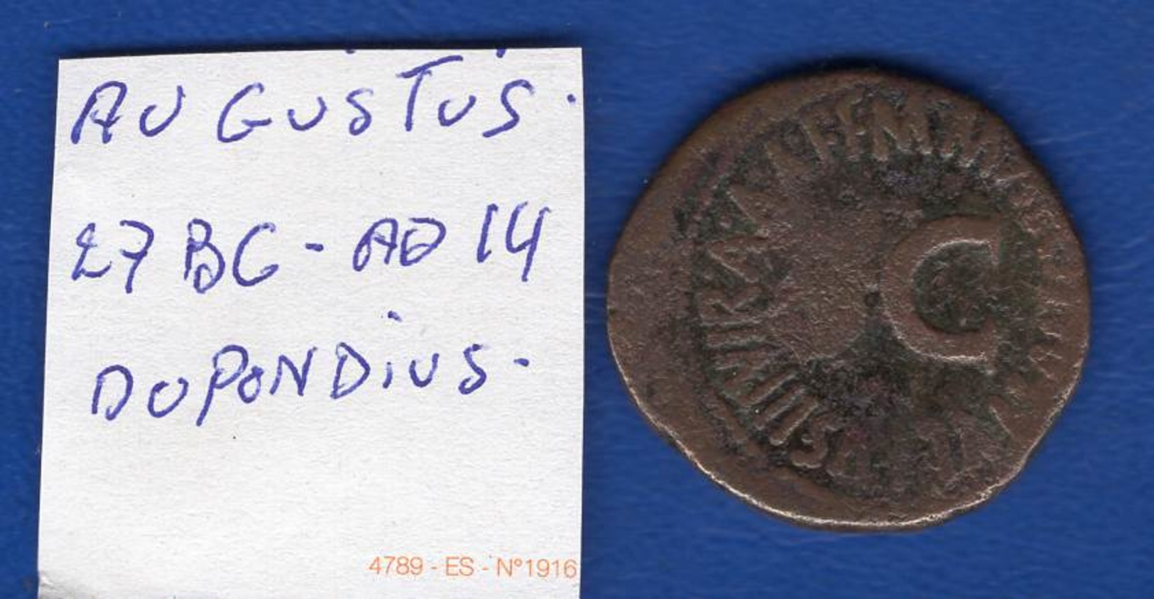 Augustus  Dupondius  27bc /14 Ad - The Julio-Claudians (27 BC To 69 AD)