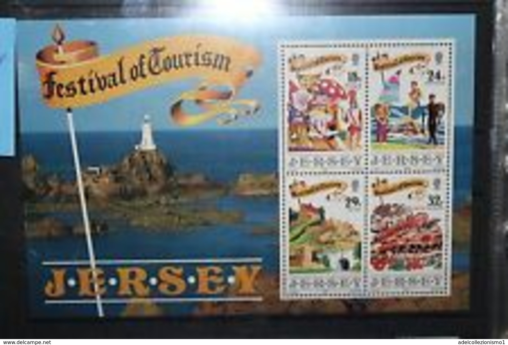 91702) FRANCOBOLLI STAMPS JERSEY 1990 "FESTIVAL OF TOURISM"-BF N. 5-MNH** - Jersey