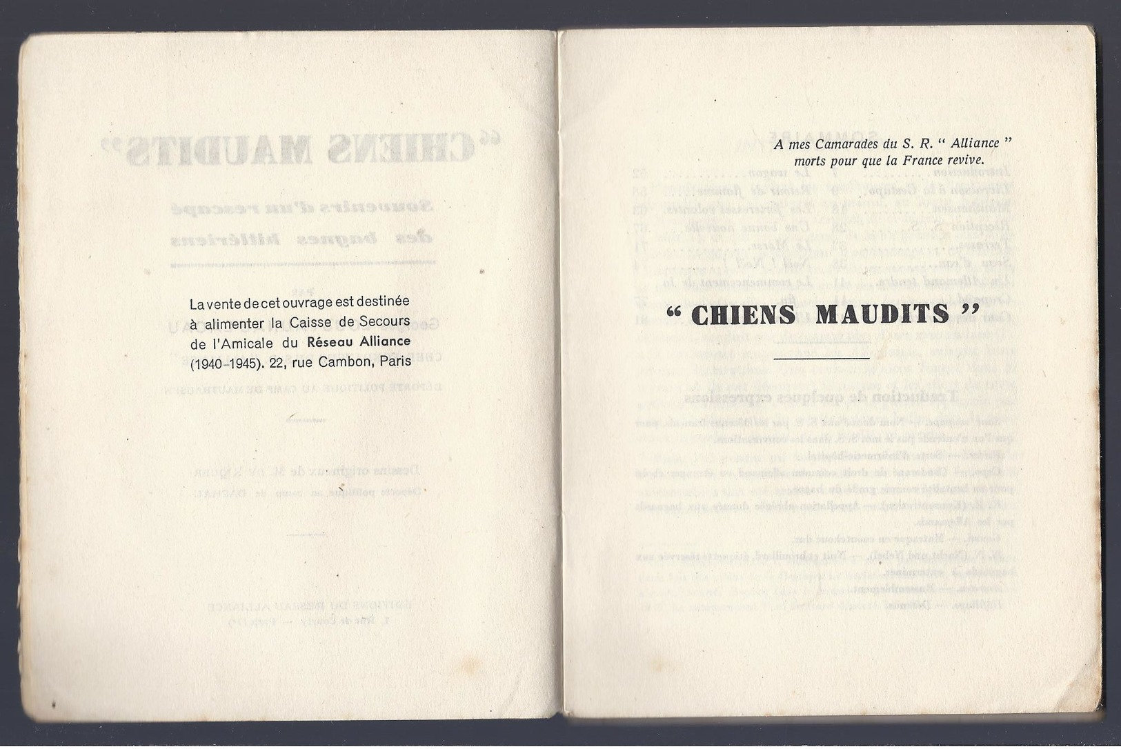 1946 CHIENS MAUDITS Souvenirs D'un Rescapé Des Bagnes Hitlériens Mauthausen G. LOUSTAUNAU-LACAU, Dessins RIQUER DACHAU - Guerre 1939-45