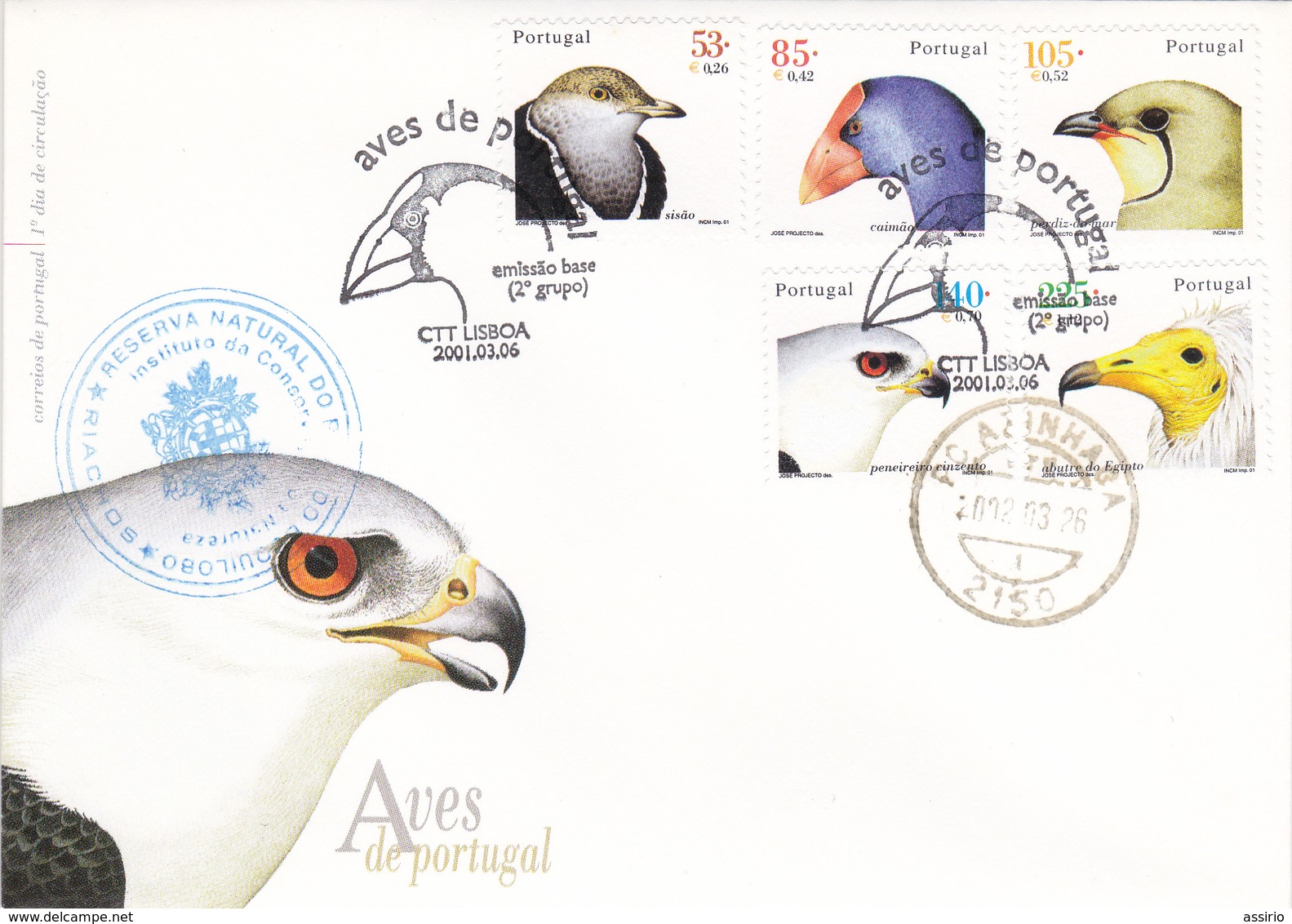 Portugal-FDC- Aves - FDC