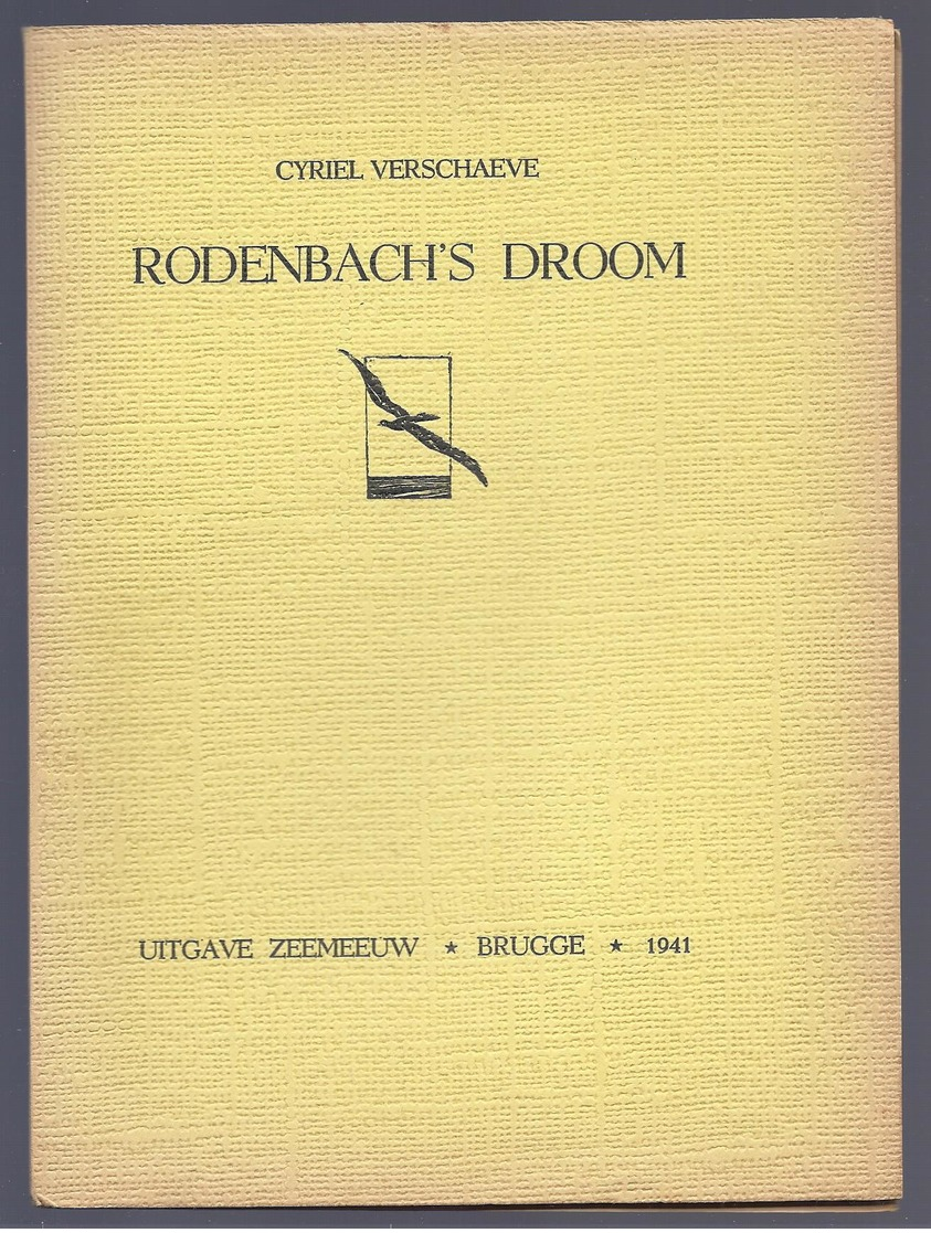 1941 RODENBACH ' S DROOM CYRIEL VERSCHAEVE GENT DIETSCH STUDENTENVERBOND APRIL 1941 - Oud