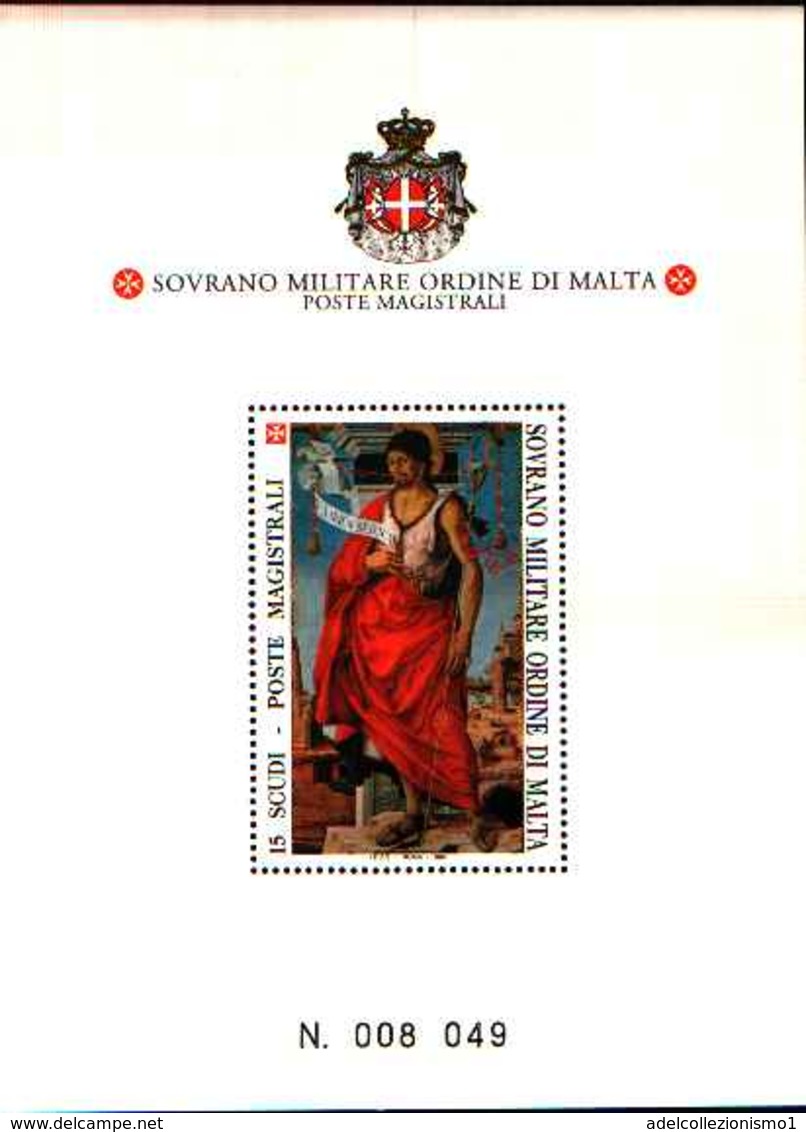 91717) (21694) SOVRANO MILITARE ORDINE DI MALTA  S. GIOVANNI BATTISTA-1994. - BF 43-MNH** - Sovrano Militare Ordine Di Malta