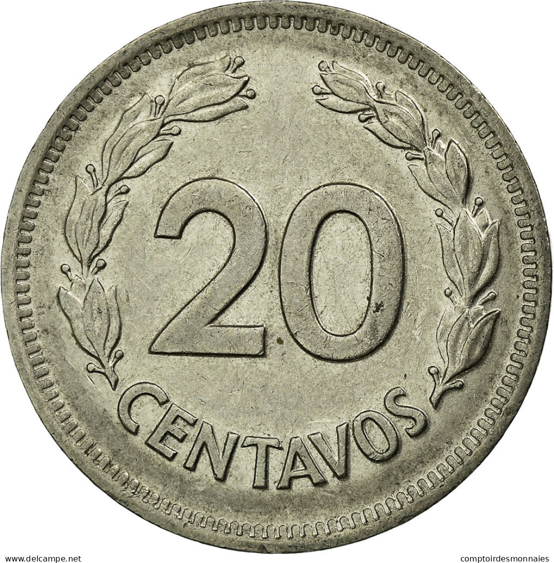 Monnaie, Équateur, 20 Centavos, 1978, TTB, Nickel Plated Steel, KM:77.2a - Equateur