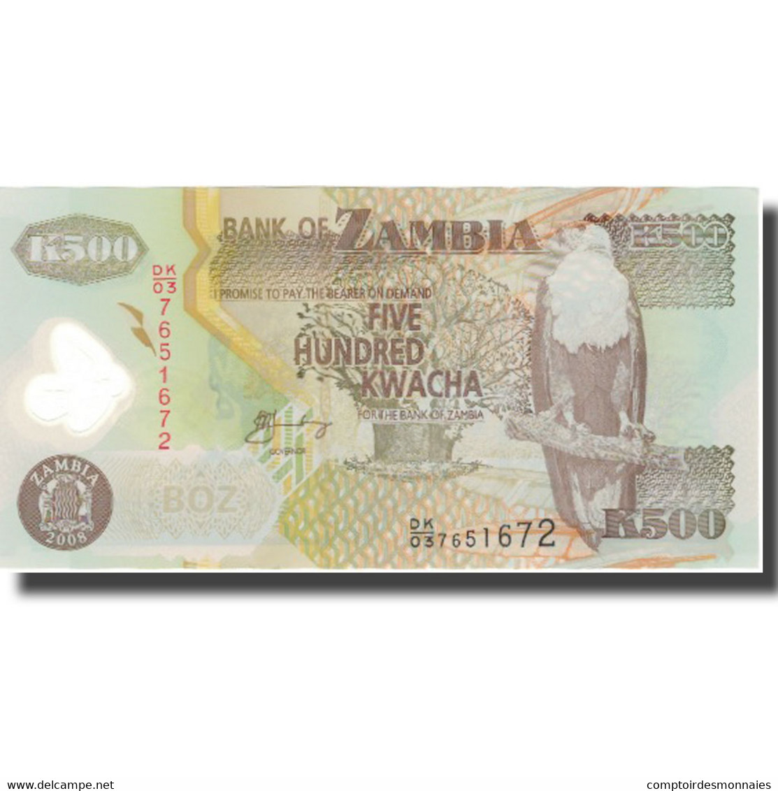 Billet, Zambie, 500 Kwacha, 2003-11, KM:43f, NEUF - Zambia