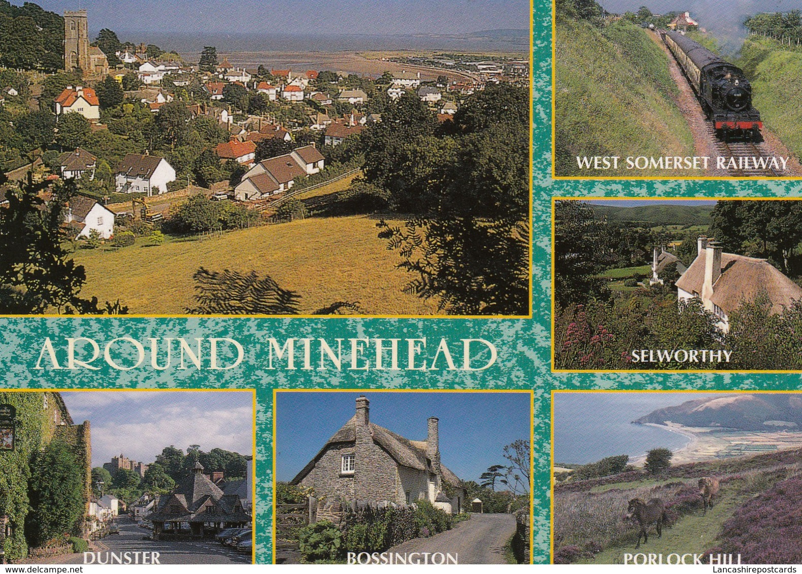 Postcard Around Minehead Somerset My Ref  B23447 - Minehead