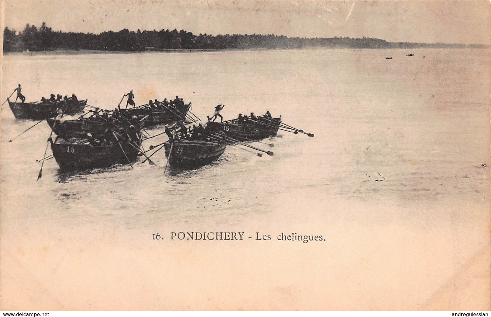 CPA PONDICHERY - Les Chelingues - Inde