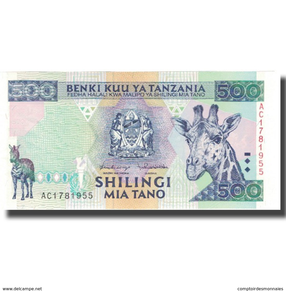 Billet, Tanzania, 500 Shilingi, Undated (1997), KM:30, NEUF - Tanzanie