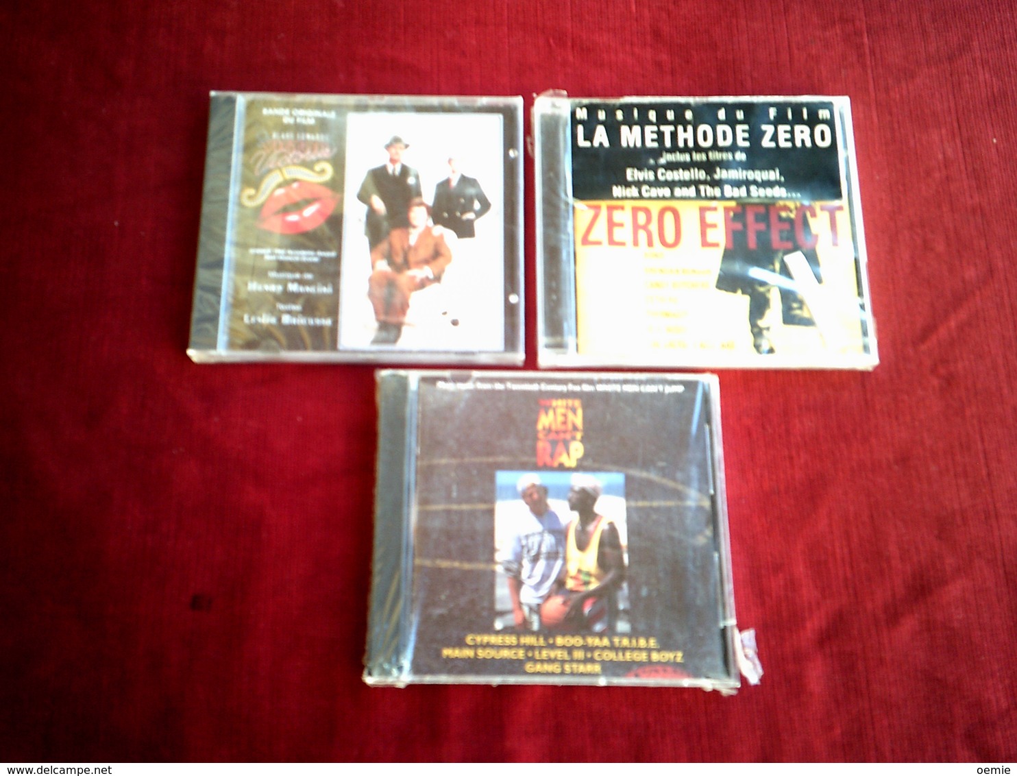 COLLECTION DE 3 CD ALBUMS  DE BANDE ORIGINAL DE  FILM ° ZERO EFFECT + VICTOR VICTORIA + WHITE MEN CAN'T RAP - Collections Complètes