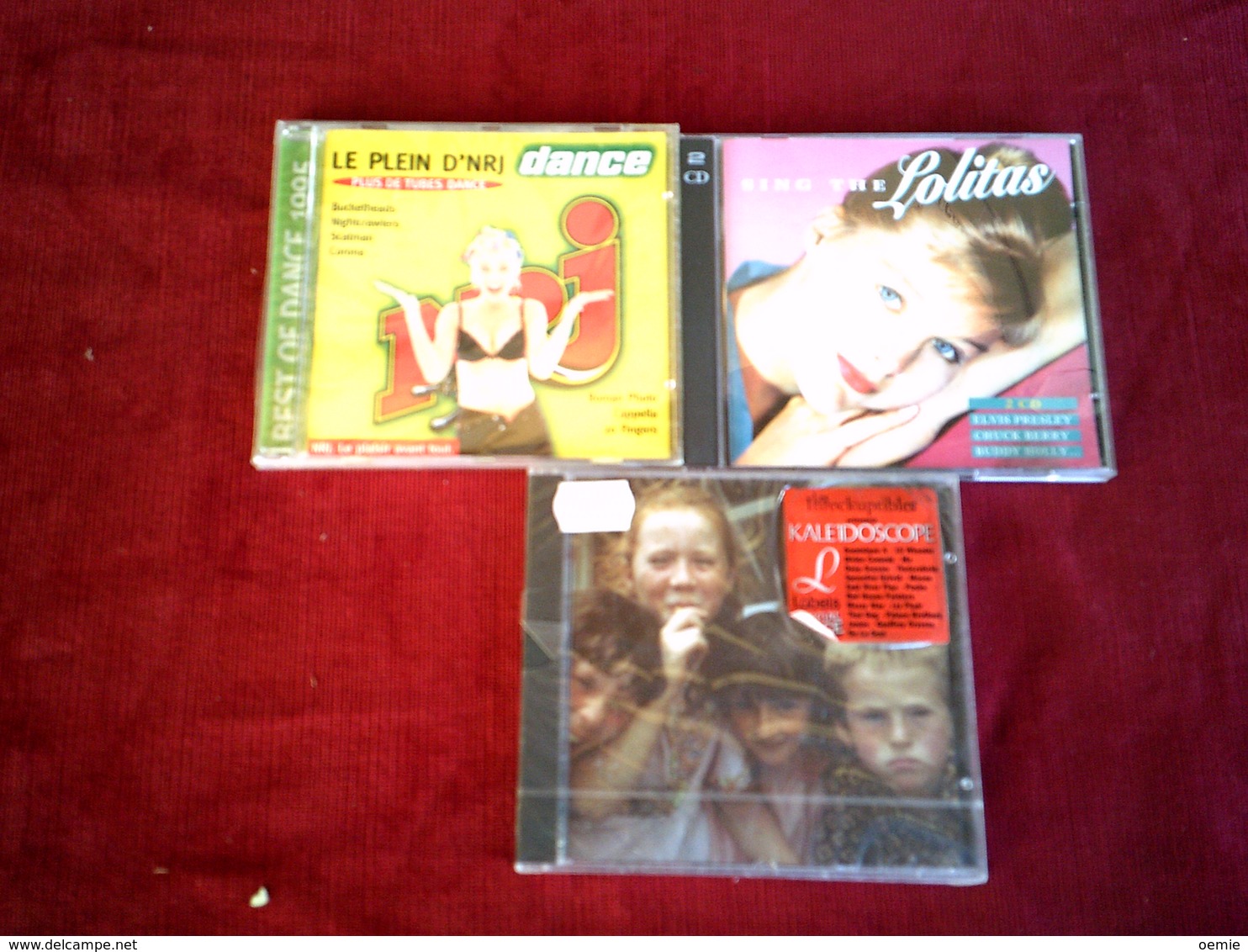 COLLECTION DE 3 CD ALBUMS  DE COMPILATION ° SONG THE LOLITAS  DOUBLE ALBUM + KALE1DOSCOPE + NRJ  BEST 1995 - Collections Complètes