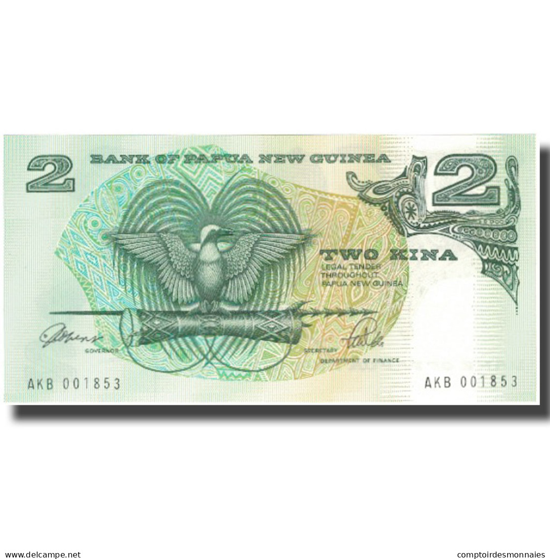 Billet, Papua New Guinea, 2 Kina, Undated (1981), KM:5c, NEUF - Papua Nuova Guinea