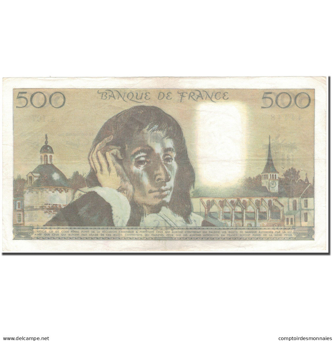 France, 500 Francs, 500 F 1968-1993 ''Pascal'', 1979-06-07, TTB, Fayette:71.20 - 500 F 1968-1993 ''Pascal''