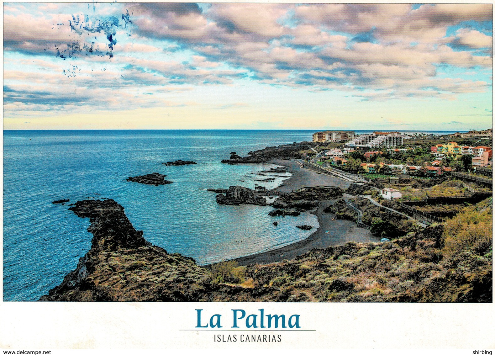 24H : Spain Personality Stamp Used On La Palma Seaview Postcard - Unused Stamps