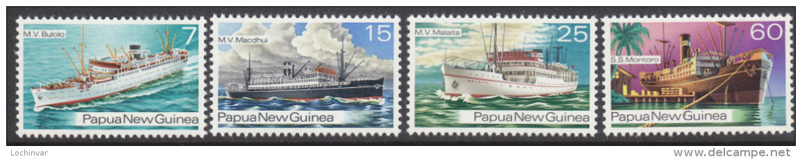 PAPUA NEW GUINEA, 1976 SHIPS 4 MNH - Papua New Guinea