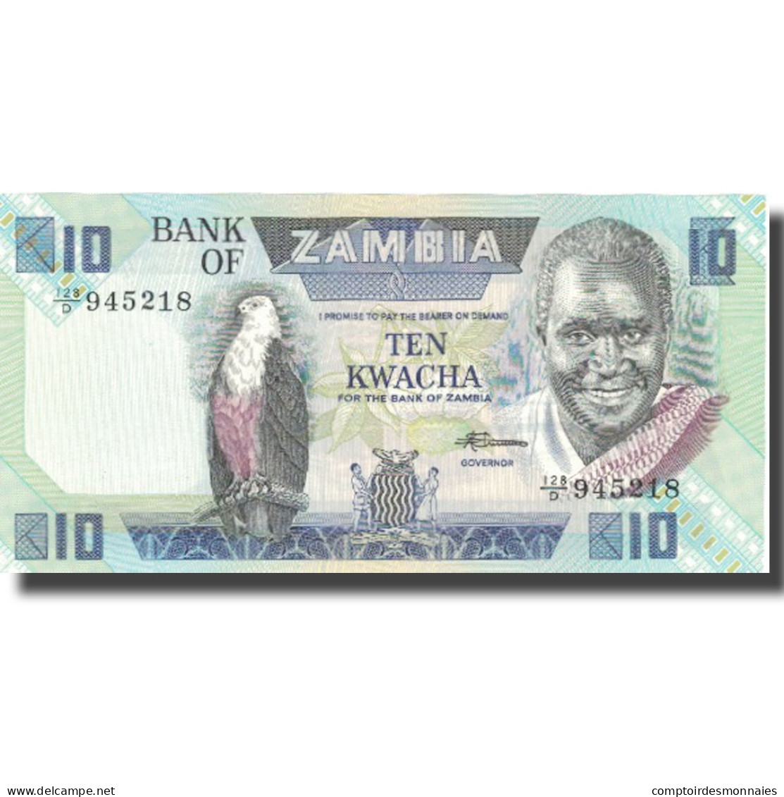 Billet, Zambie, 10 Kwacha, Undated (1980-88), KM:26e, NEUF - Zambie