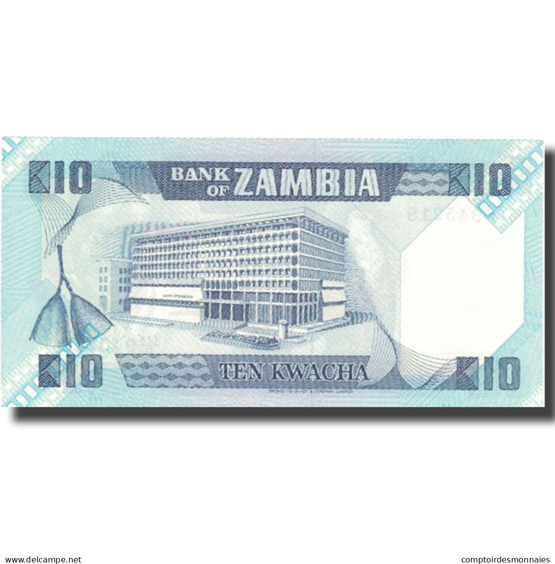 Billet, Zambie, 10 Kwacha, Undated (1980-88), KM:26e, NEUF - Zambie