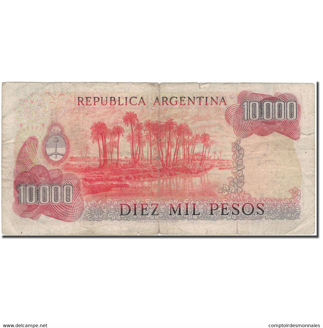 Billet, Argentine, 10,000 Pesos, KM:306a, B - Argentine