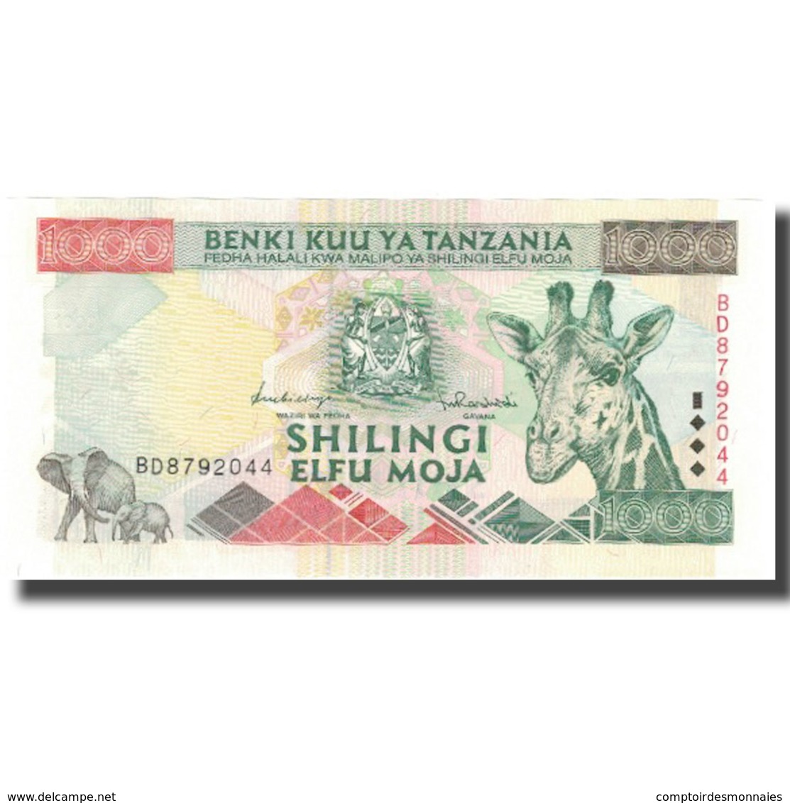 Billet, Tanzania, 1000 Shilingi, Undated (1997), KM:31, NEUF - Tanzania