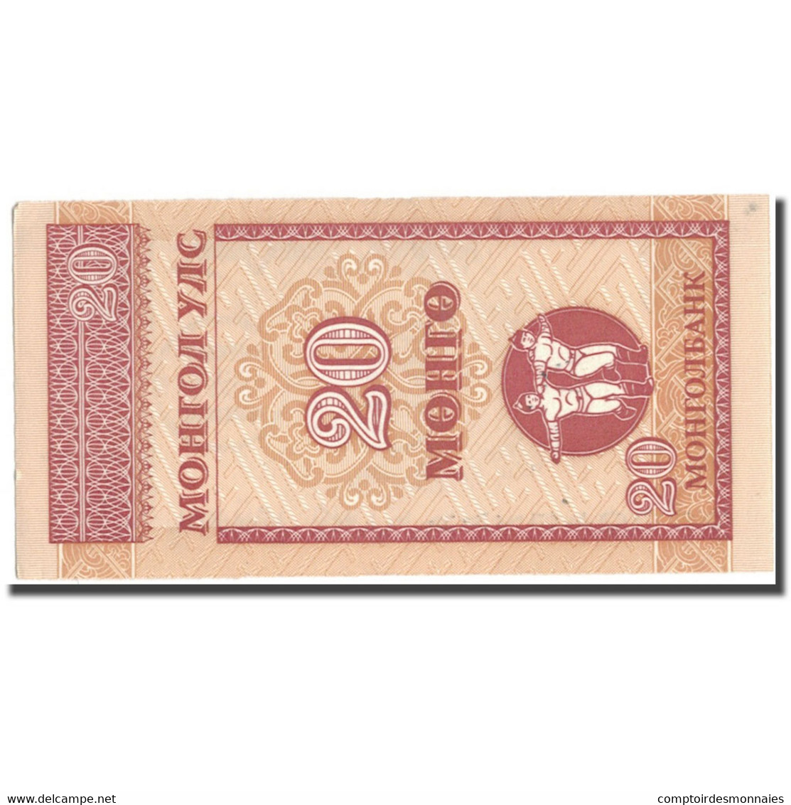 Billet, Mongolie, 20 Mongo, KM:50, SPL - Mongolia