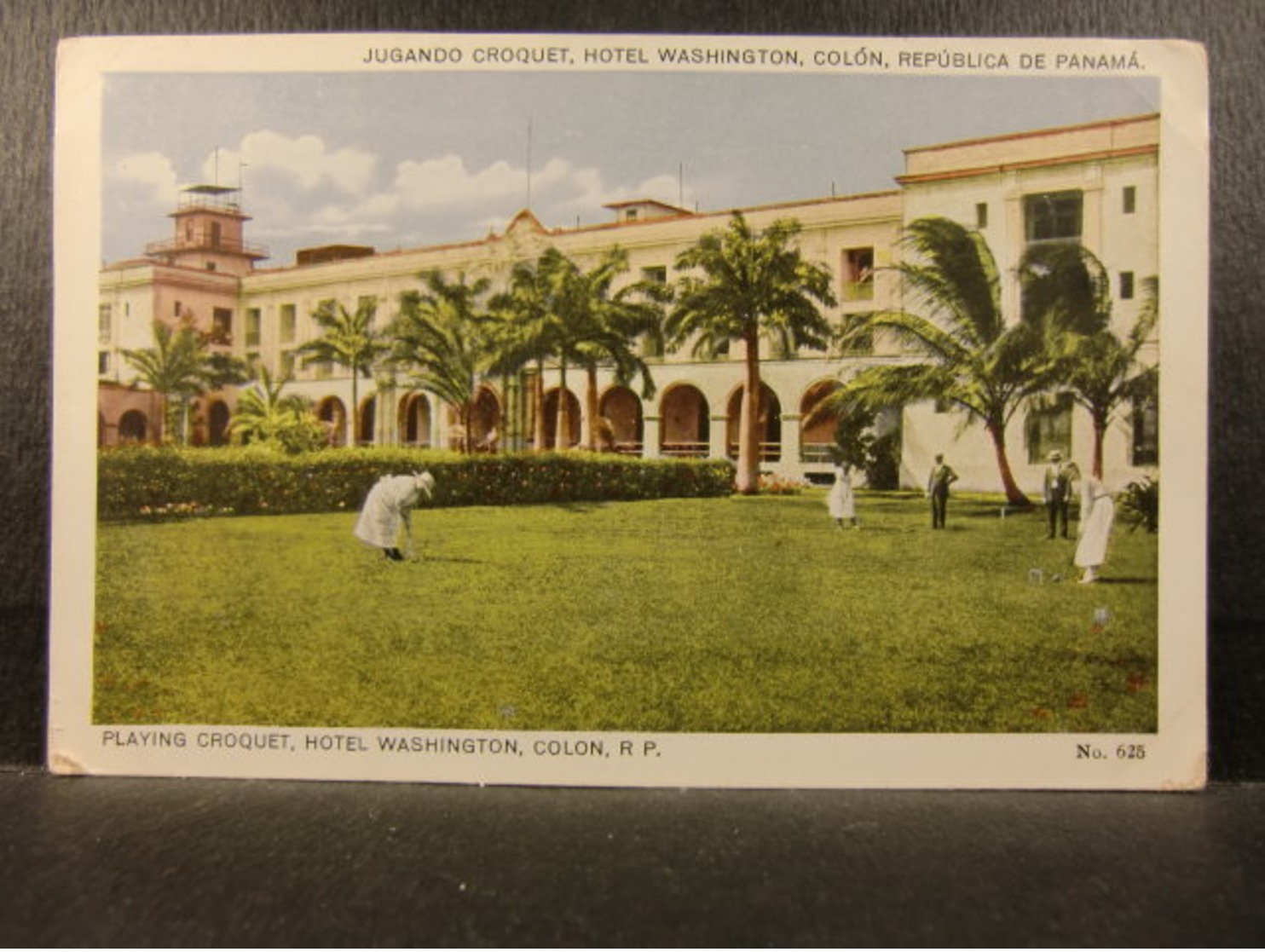 1915-20s Damas Jugando Croquet - Ladies Playing Croquet, Hotel Washington COLON, REPUBLIC OF PANAMA PC By I L Maduro Jr - Panama