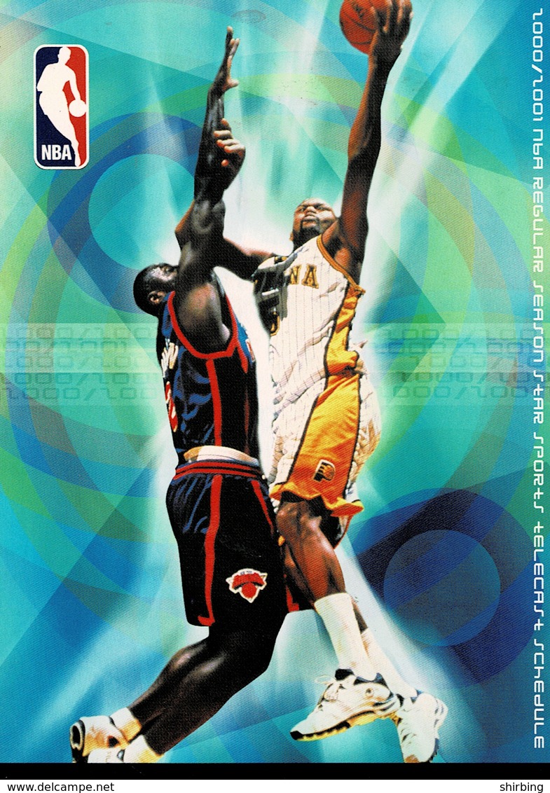 24F : Basketball NBA Live On ESPN Advertisement Postcard Type 1 - Basketball