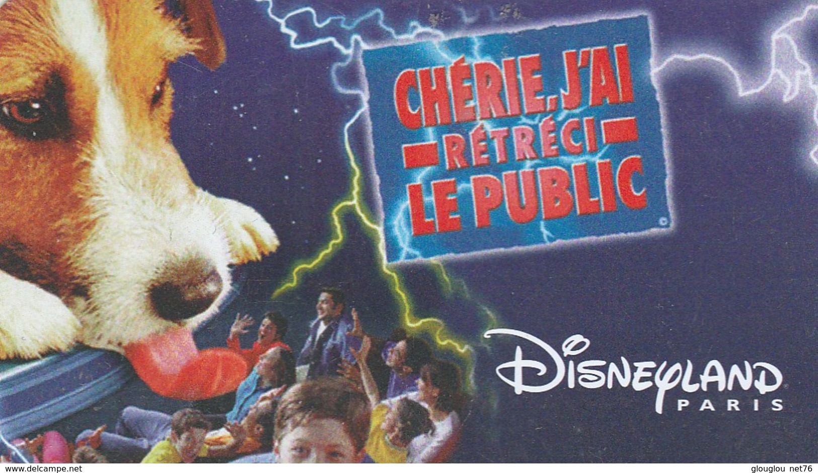 PASSEPORT DINEYLAND ...HAUTE SAISON ADULTE   CHERIE J'AI RETRECI LE PUBLIC - Passeports Disney