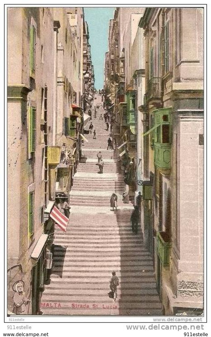 MALTA -   Strada  St- Lucia - Malte