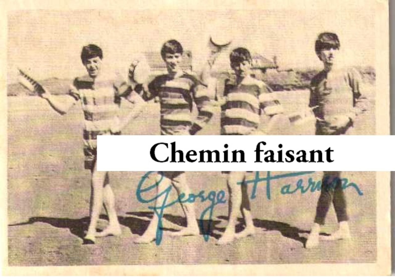 Chromo Chewing Gum ABC - BEATLES : Photo Autographe JOHN LENNON - Scans Recto-verso - Autres & Non Classés