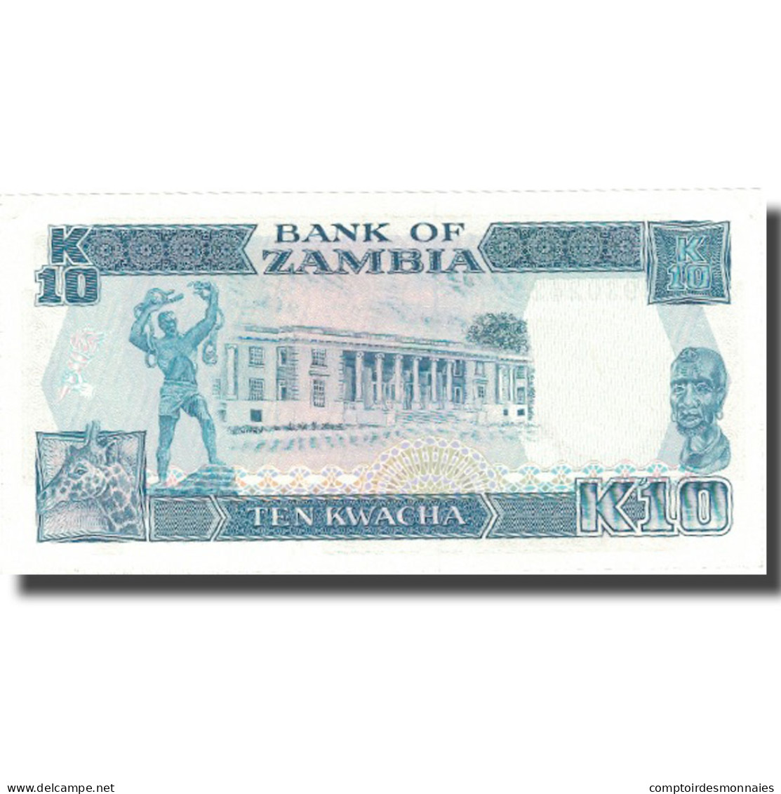 Billet, Zambie, 10 Kwacha, Undated (1991), KM:31a, SPL - Zambie