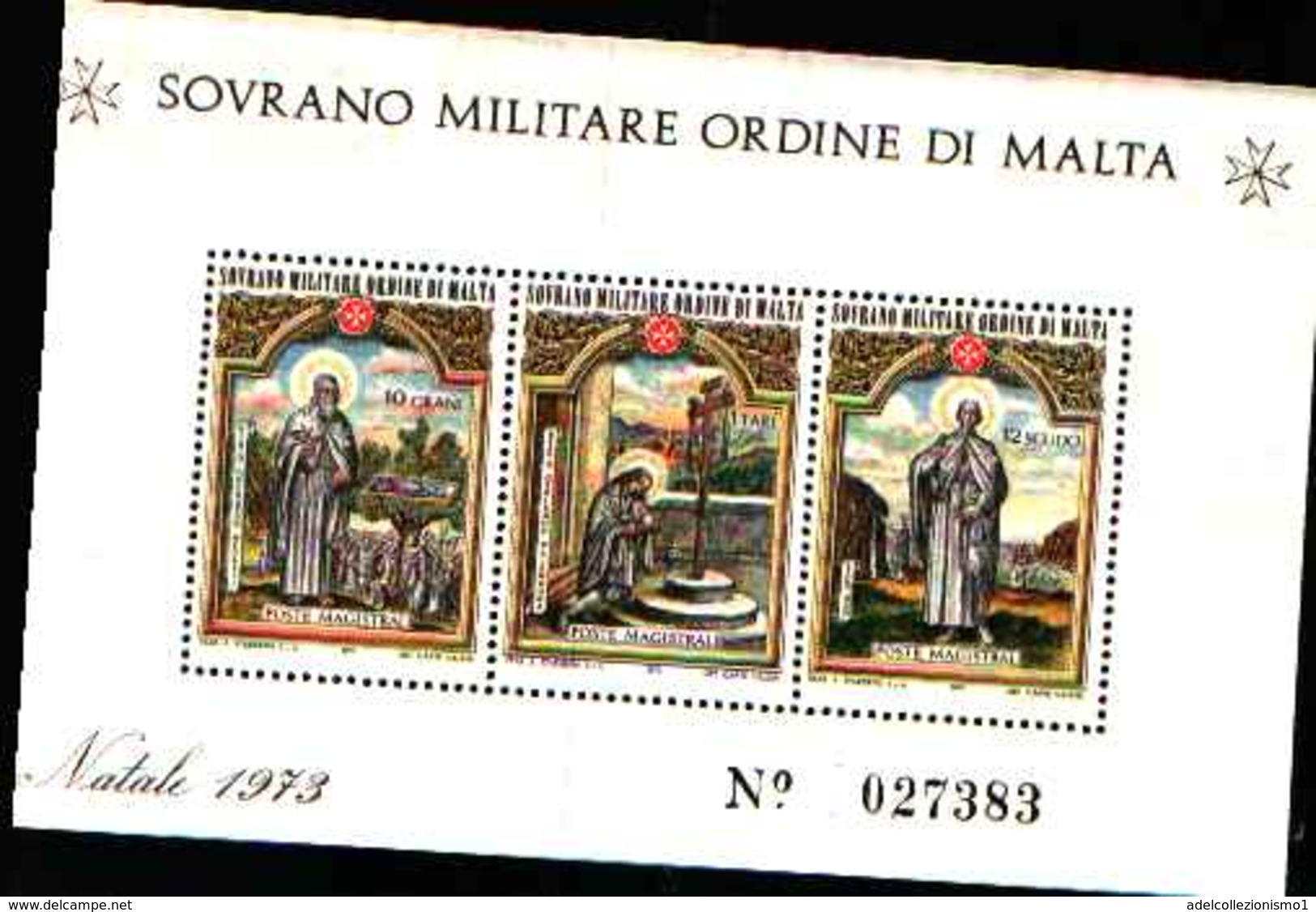 91727)  SOVRANO MILITARE ORDINE DI MALTA NATALE-1973. - BF 6-MNH** - Sovrano Militare Ordine Di Malta