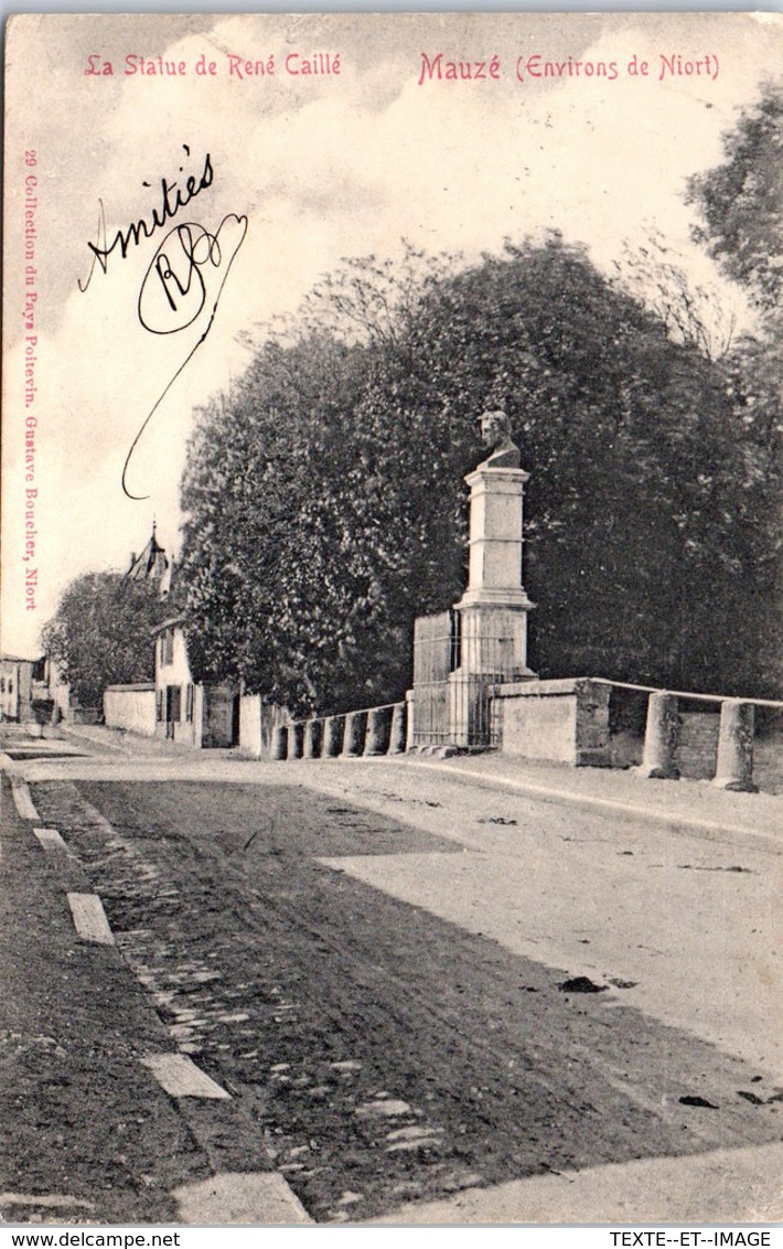 79 MAUZE - La Statue De René Caillé - Mauze Sur Le Mignon