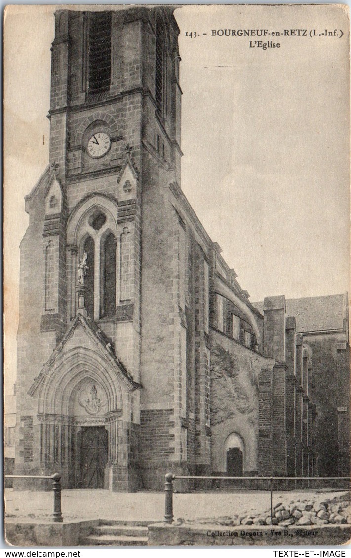 44 BOURGNEUF EN RETZ - L'église - Bourgneuf-en-Retz