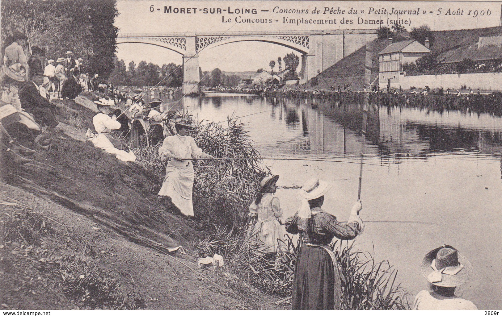 6 Cartes Concours De Peche - Moret Sur Loing