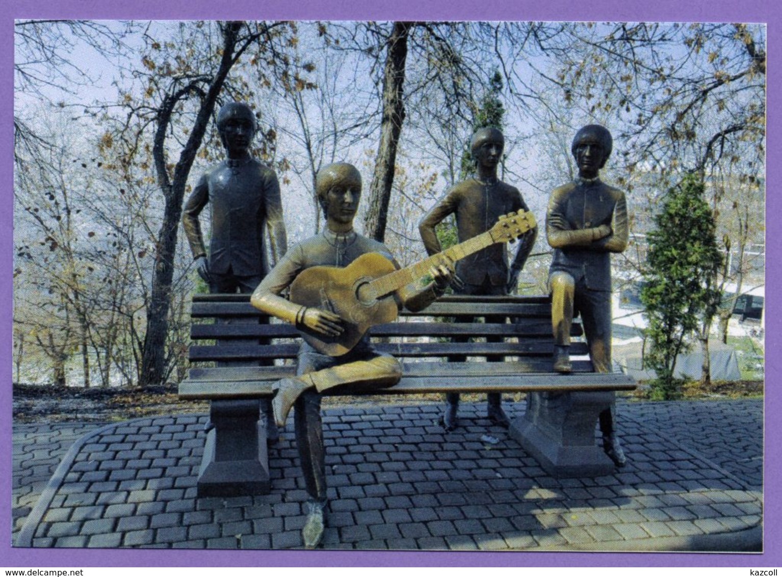 Kazakhstan 2015. Postcards. Almaty. Monument To The English Rock Band The Beatles. - Kasachstan